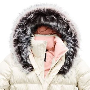 north face hey mama parkina vintage white